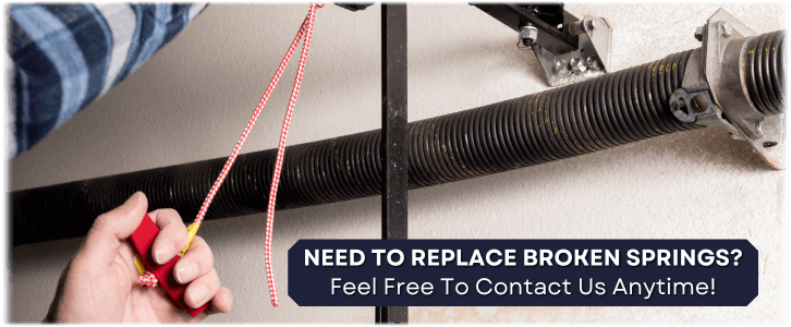 Broken Garage Door Spring Riverhead NY